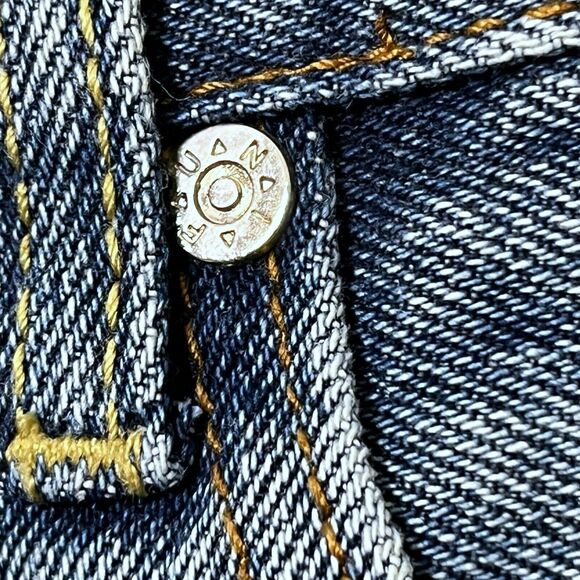 UNIF Denim Shorts Women’s 28 High-Rise Raw Hem Grunge Y2K Distressed - Picture 7 of 14